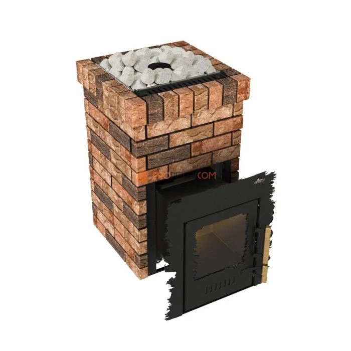 Дровяная банная печь Grill’D Violet Retro Long (Камень 20 кг)