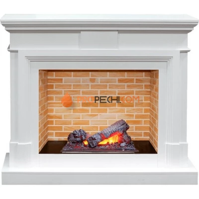 Каминокомплект Dimplex Coventry - Белый / Кирпич с очагом Cassette 400 NH