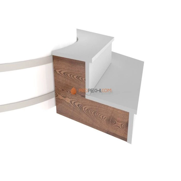 Комплект заглушек BentWood для подиума на одну сторону (лиственница морёная)