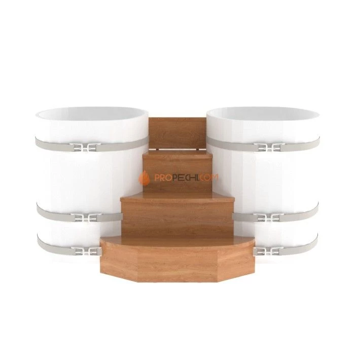 Подиум BentWood на 2 купели 0,76х1,16 из натурального дуба