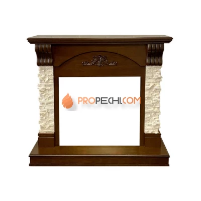 Портал Dimplex Prague - Темный дуб/Сланец бежевый