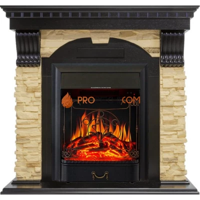 Каминокомплект Royal Flame Dublin - Венге / Сланец с очагом Majestic FX Black