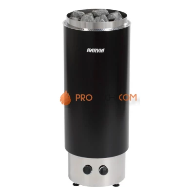 Электрическая печь Harvia Cilindro PC90F Black (со встроенным пультом)