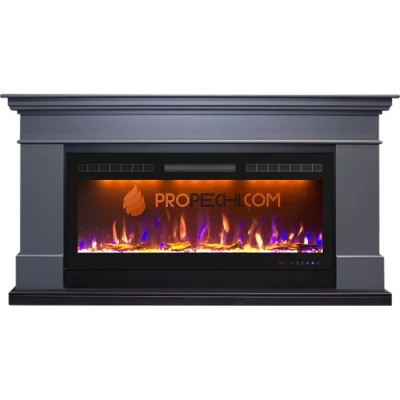 Каминокомплект Royal Flame California - Серый графит (Высота 850 мм) с очагом Crystal 40 RF