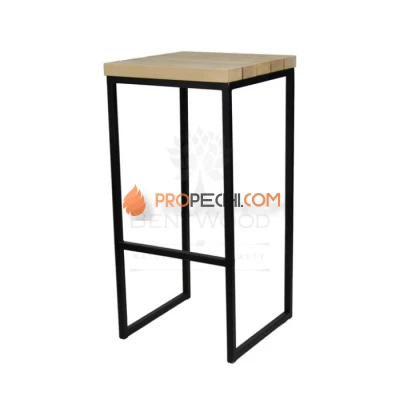 Табурет Лофт Барный 1 кедр (черный)