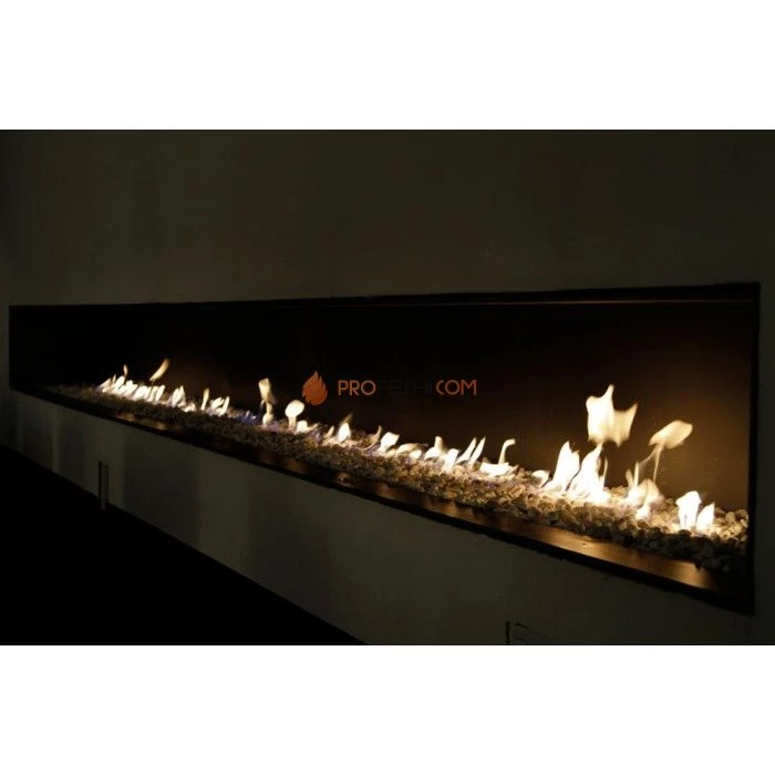 Газовая топка Vero Design Nippon Стандарт (1250x400 мм) D250 мм, горелка Line burner