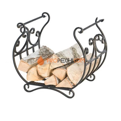 Кованая дровница Везувий D120B бронза