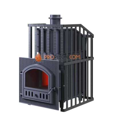Чугунная печь для бани Гефест Гроза 18П Ураган