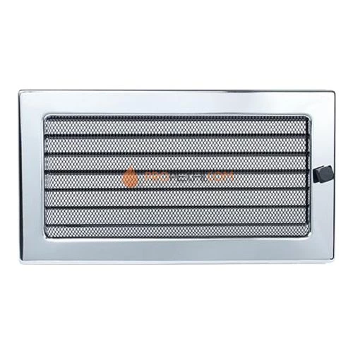 Вент.решетка 170х300 мм. никель  с жалюзи