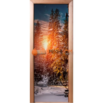 Дверь для бани DoorWood Фотопечать А093, 2000x700 мм