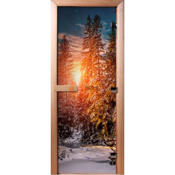Дверь для бани DoorWood Фотопечать А093, 2000x700 мм