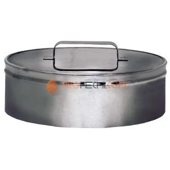 РЕВИЗИЯ (КРЫШКА) DRH НА ТРУБУ D120 С ИЗОЛЯЦИЕЙ 50 ММ, AISI 321/304 (ВУЛКАН)