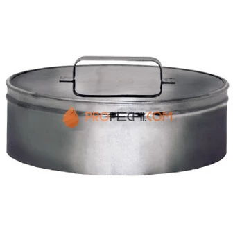 РЕВИЗИЯ (КРЫШКА) DRH НА ТРУБУ D120 С ИЗОЛЯЦИЕЙ 50 ММ, AISI 321/304 (ВУЛКАН)