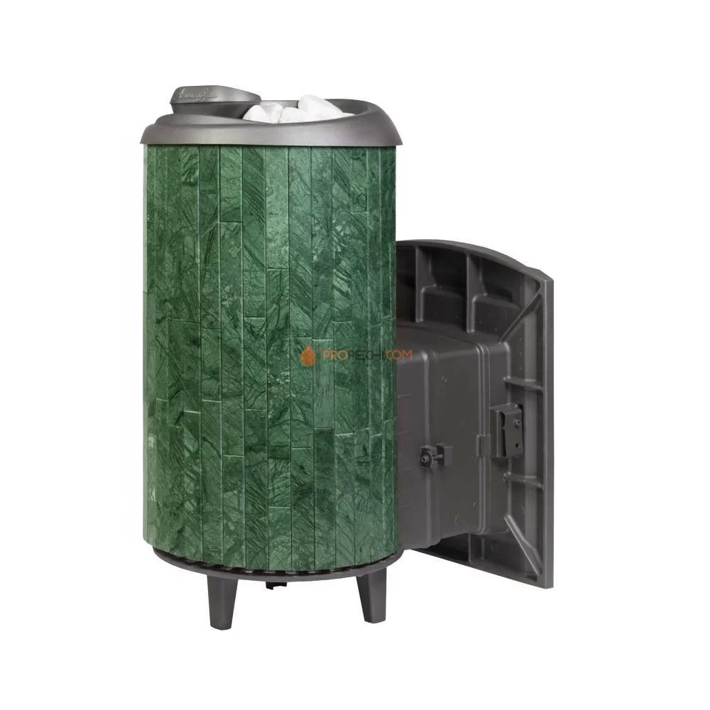 Банная печь Атмосфера XL в ламелях "Верде Гватемала" наборный