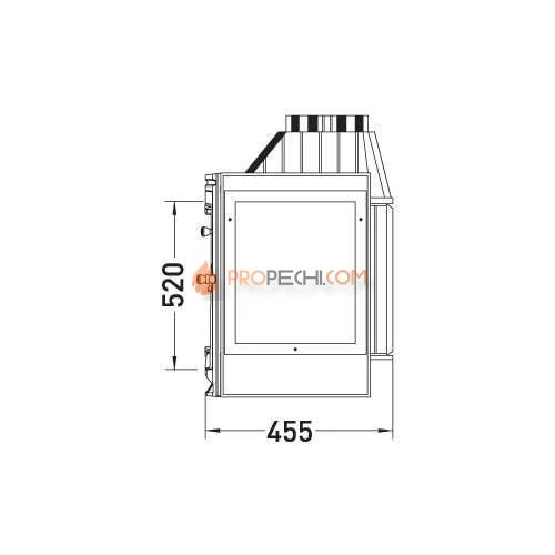Каминная топка Invicta Selenic 700 Right