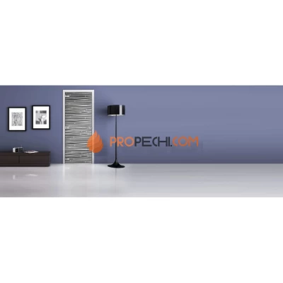 Стеклянная межкомнатная дверь DoorWood с рисунком MG-15 Графит, 2000х600 мм