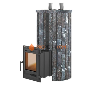 Чугунная печь для бани Эверест Steam Master 44 Ламель Амфиболит, S-20