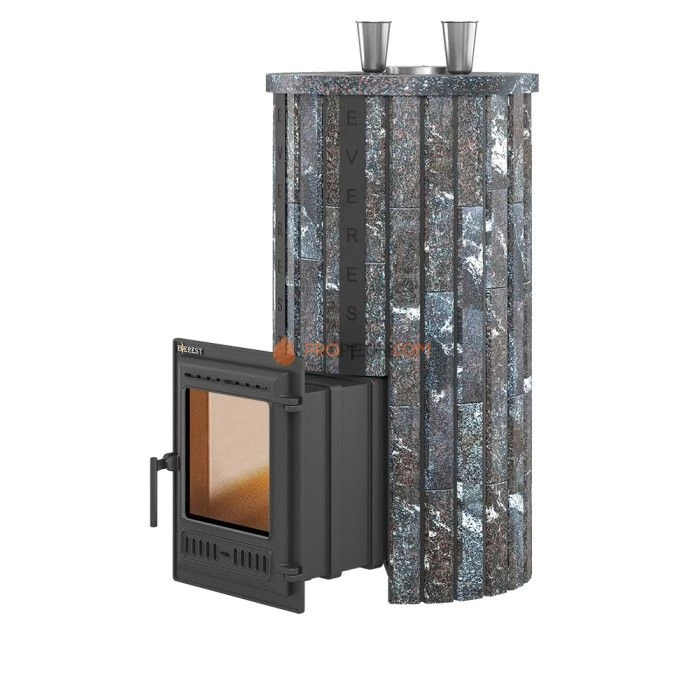 Чугунная печь для бани Эверест Steam Master 44 Ламель Амфиболит, S-20