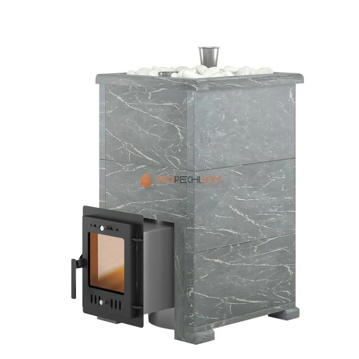 Дровяная печь для бани Эверест Steam Master 24 INOX Талькохлорит, S-40