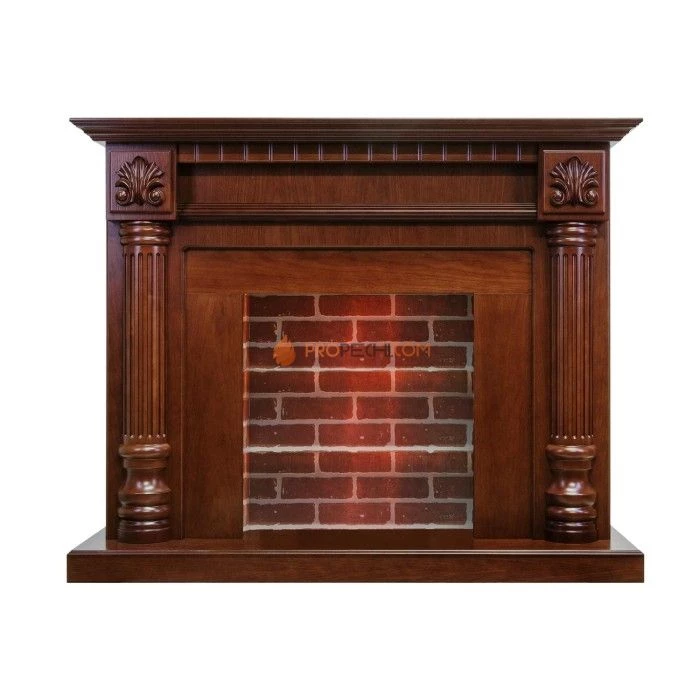 Каминокомплект Dimplex Edinburg - Орех / Кирпич с очагом Juneau