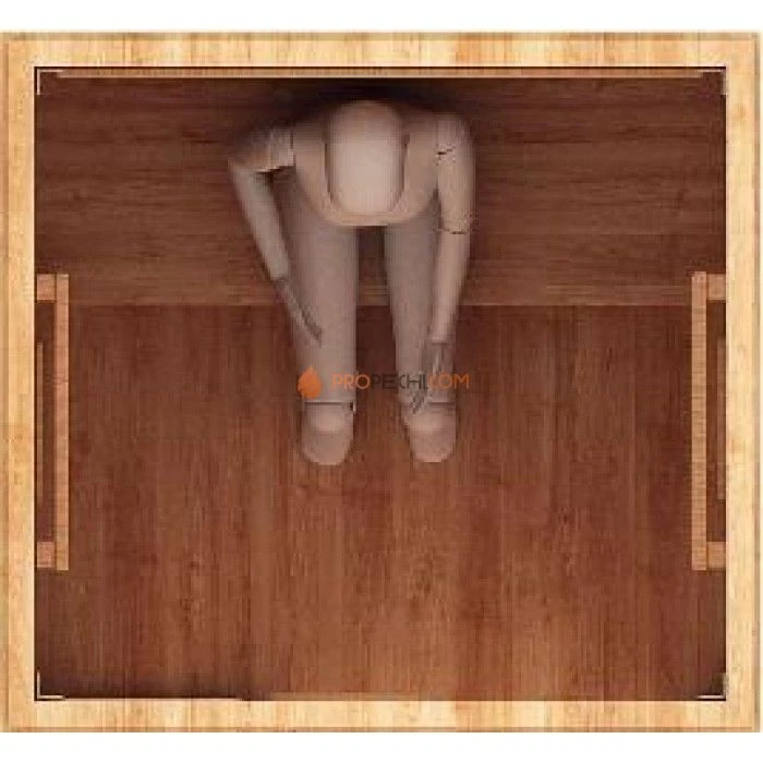 Сауна инфракрасная НКЗ керамика 1-местная прямая 115x105x200 см, вход со стороны 115 см