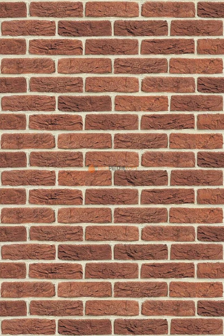 Плита ФАСПАН Крассный (терракот) №1002 Вертикаль 1200х800х8