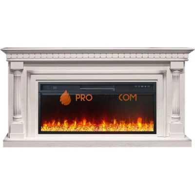 Каминокомплект Royal Flame Dallas - Слоновая кость с патиной (Ширина 1665 мм) с очагом Vision 42 LED