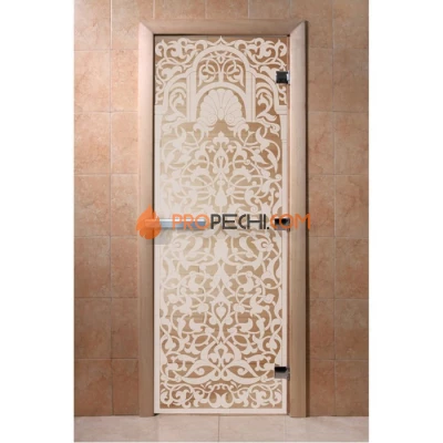 Дверь для бани DoorWood с рисунком Флоренция Сатин, 2000x700 мм