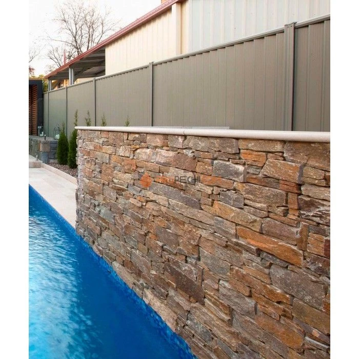 Наружный угол из грубого камня Кварцит Мультиколор (200+350х200мм) упак. (2шт/0,22м2)