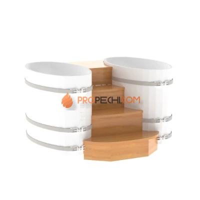 Подиум BentWood на 2 купели 0,69х1,31 из натуральной лиственницы
