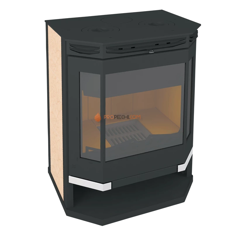 Печь-камин Мета Ангара12 с плитой