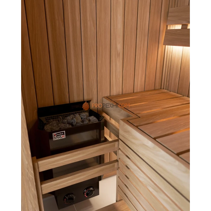 Электрическая печь SAWO NORDEX MINI NRM-30NB-BL-Z 3 кВт (со встроенным пультом), черная