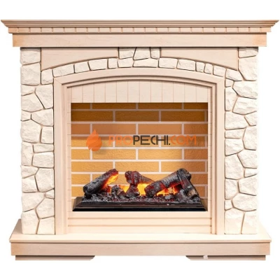 Каминокомплект Dimplex Glasgow - Слоновая кость с патиной/Белый с очагом Cassette 600 NH