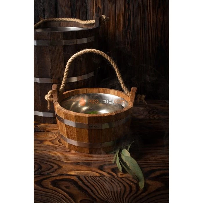 Шайка Woodson с нержавеющей вставкой, 3,5 л, дуб