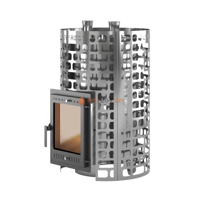 Дровяная печь для бани Эверест Steam Master 38 INOX (320M) б/в