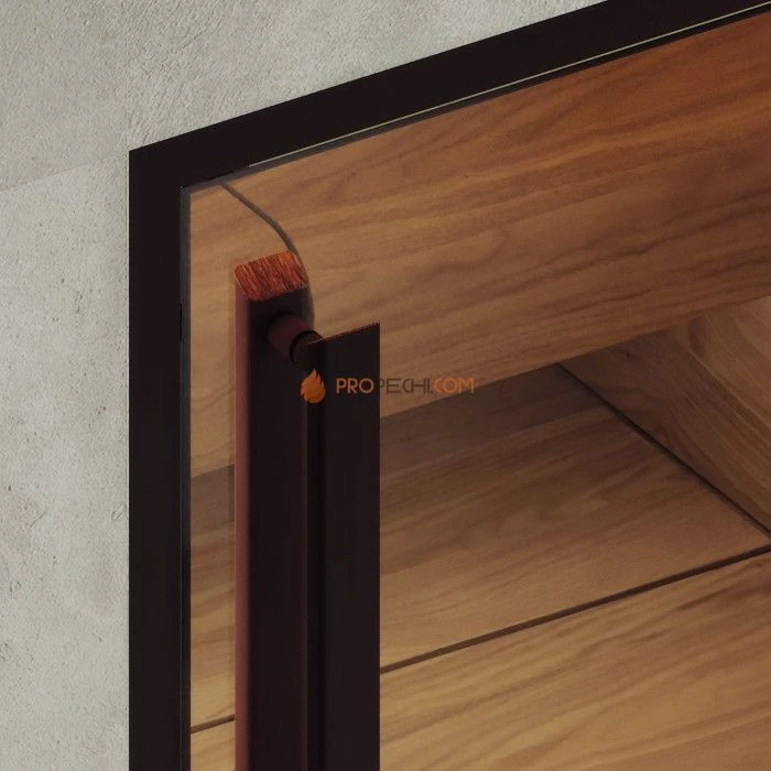 Дверь для хамама DoorWood АРТ Wood 47 Бронза матовая, 2000x600 мм