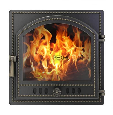 Дверка каминная ВЕЗУВИЙ 205 (Бронза)