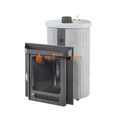 Дровяная печь для бани Ферингер Оптима до 28 м³ - Серый Велюр наборный