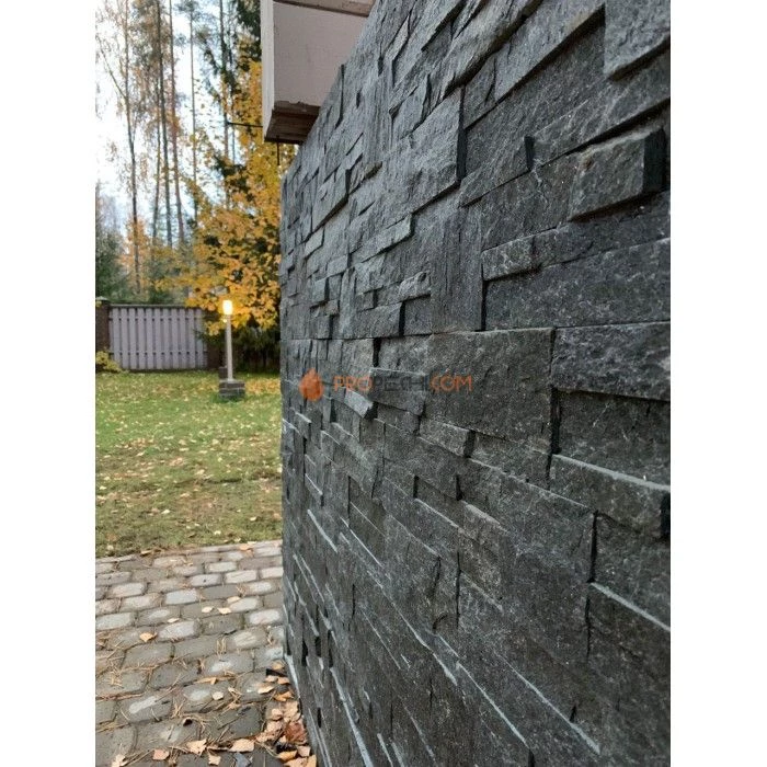 Панель Модерн Кварцит Чёрный (350х180мм) упак. (6шт/0,378м2)