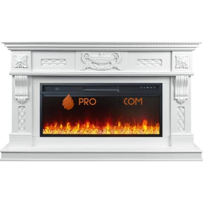 Каминокомплект Royal Flame Corsica - Матовый белый с очагом Vision 42 LED