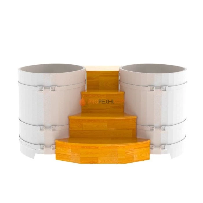 Подиум BentWood на 2 купели 0,8х1,42 СЛ натуральный