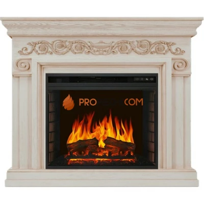 Каминокомплект Royal Flame Athena - Слоновая кость с патиной с очагом Vision 23 EF LED FX