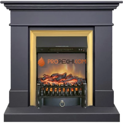 Каминокомплект Royal Flame California SFT (Разборный) - Серый графит с очагом Fobos FX M Brass