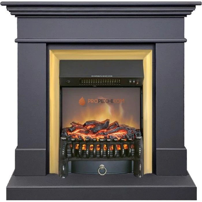 Каминокомплект Royal Flame California SFT (Разборный) - Серый графит с очагом Fobos FX M Brass