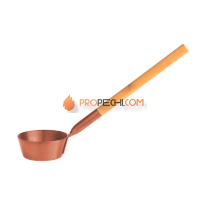 Черпак алюминевый с бамбуковой ручкой, медь, Rento Tammer-Tukku, для сауны, бани