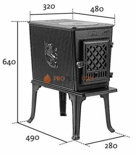 Печь-камин Jotul F602 N GD BP