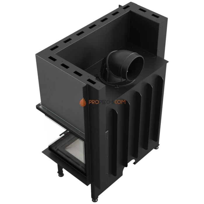 Каминная топка стальная Kratki NADIA/14/P/BS/G (гильотина) (14 кВт)