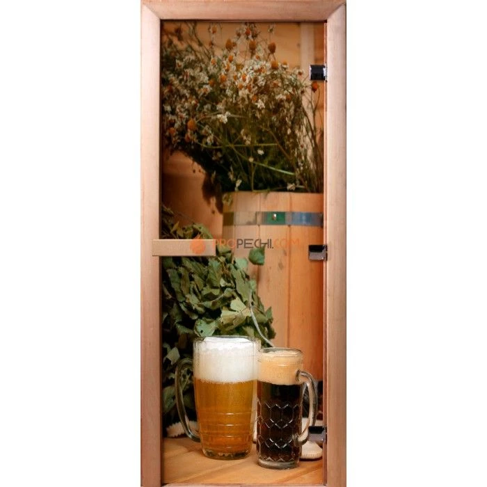 Дверь для бани DoorWood Фотопечать А017, 2000x800 мм