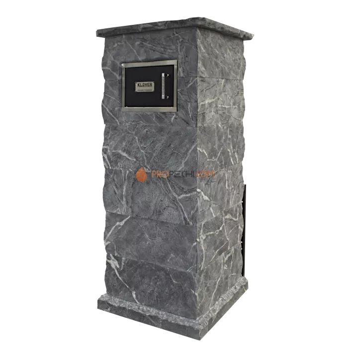 Газовая печь для бани Klover RT 35-RV 310S ( Талькомагнезит Скала, прямые углы )