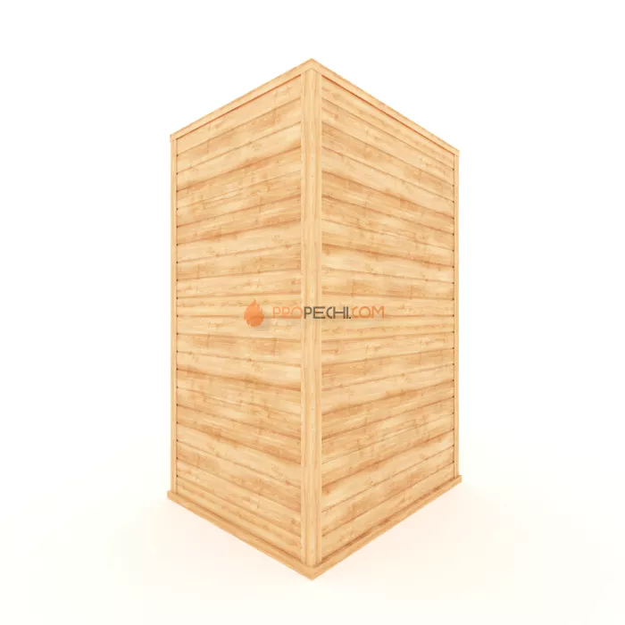 Финская сауна НКЗ 2-местная прямая 110x135x200 см, вход со стороны 135 см